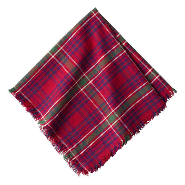 Red Tartan Napkin - Fishes & Loaves