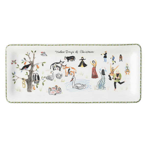 12 Days of Christmas - Rectangular Hostess Tray - Fishes & Loaves