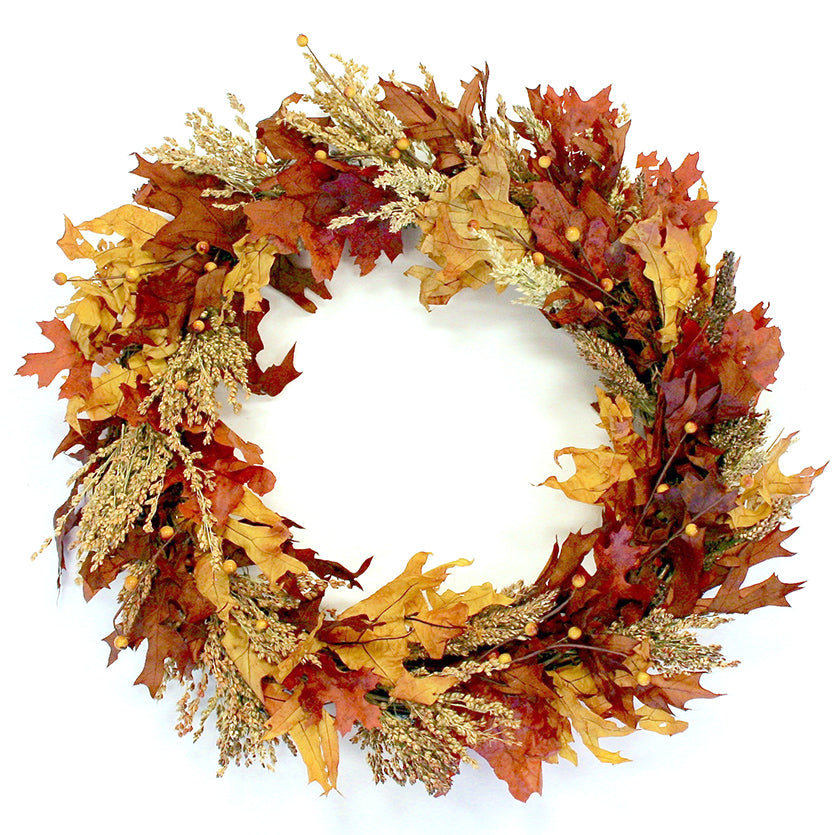 Autumn Leaf & Berries Wreath - Fishes & Loaves