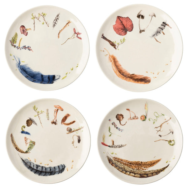 Forest Walk - Sentiment Tidbits Plates - Set/ 4 - Fishes & Loaves