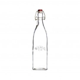 Kilner Square Clip Top Glass Bottle - Fishes & Loaves