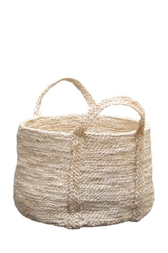 Round Jute Basket - Natural - Fishes & Loaves